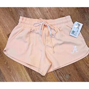 Sideline Apparel Alabama Casual Drawstring Shorts in Light Pink Side M  A53